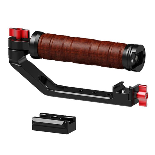Gimbal Wooden Handle Chute Snail Gimbal Side Handle Grip,For DJI RS 4 Mini / 4 PRO / 3 / 3 Mini / 3 PRO / 2, Spec: With Chute