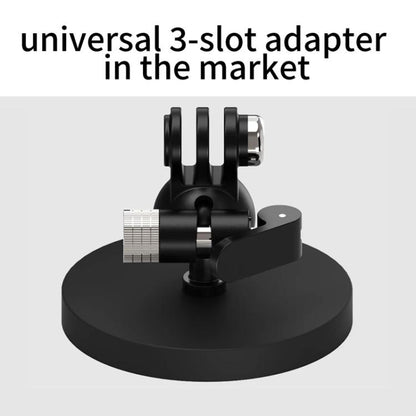 One Click Clamping 3 Card D66mm Magnetic Mount Snail Gimbal Adjustment Bracket - Tripod Heads by buy2fix | Online Shopping UK | buy2fix