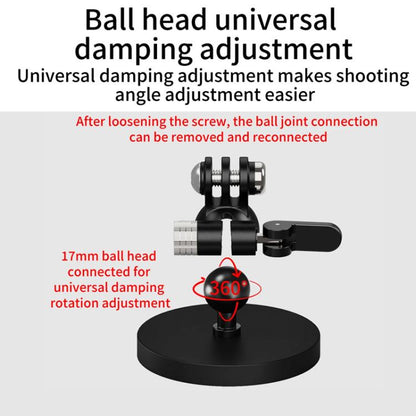 One Click Clamping 3 Card D66mm Magnetic Mount Snail Gimbal Adjustment Bracket - Tripod Heads by buy2fix | Online Shopping UK | buy2fix