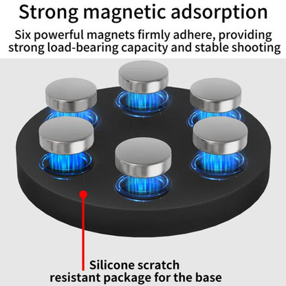 3 Card D66mm Magnetic Mount Snail Gimbal Adjustment Bracket - Tripod Heads by buy2fix | Online Shopping UK | buy2fix