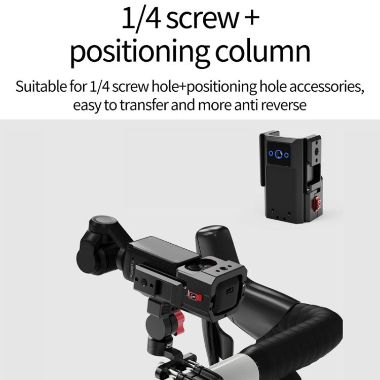 1/4 Front Rear Adjustment Bicycle Stem Camera Mount Cycling Front Light Bracket For Shooting - Holder by buy2fix | Online Shopping UK | buy2fix