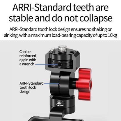 1/4 Front Rear Adjustment Bicycle Stem Camera Mount Cycling Front Light Bracket For Shooting - Holder by buy2fix | Online Shopping UK | buy2fix