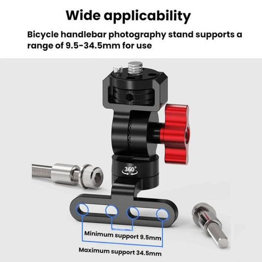 3 Card One Click Clamping Bicycle Stem Camera Mount Cycling Front Light Bracket For Shooting - Holder by buy2fix | Online Shopping UK | buy2fix