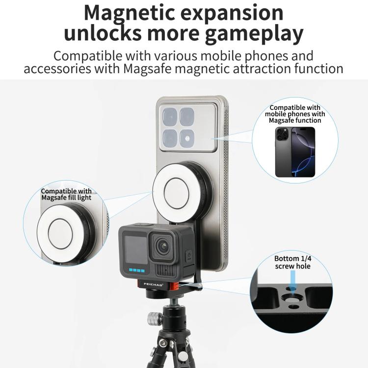 For Insta360 Go 3 / 3S Multifunctional Magnetic Quick Release Base Bracket Expansion - Holder by buy2fix | Online Shopping UK | buy2fix