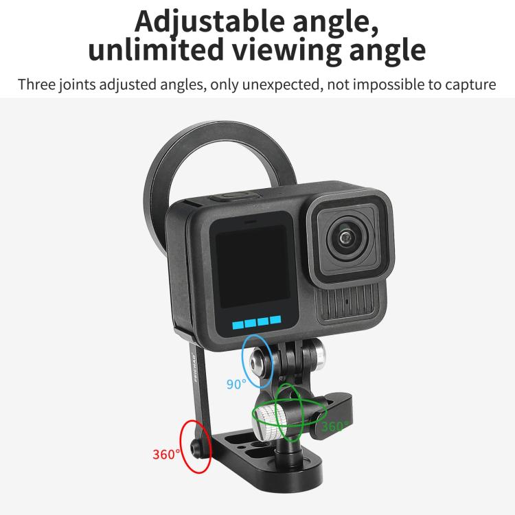 For 2 Card Action Camera Magnetic Bracket Base Bracket Expansion - Holder by buy2fix | Online Shopping UK | buy2fix