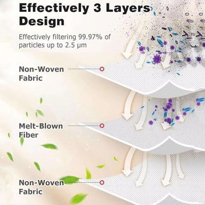 For Karcher WD2 / WD3 / KD3 Series 4pcs Dust Collection Bags Vacuum Cleaners Non-Woven Fabric Bags(Black) - For Karcher Accessories by buy2fix | Online Shopping UK | buy2fix