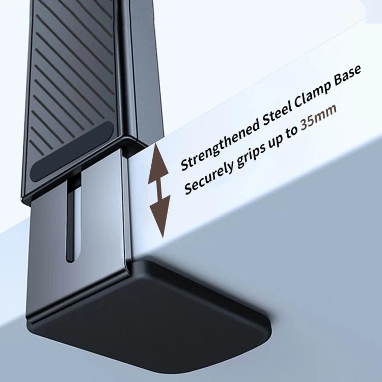 Travel Airplane Magnetic Mobile Phone Holder Adjustable Rotating Desktop Folding Holder(White) - Desktop Holder by buy2fix | Online Shopping UK | buy2fix