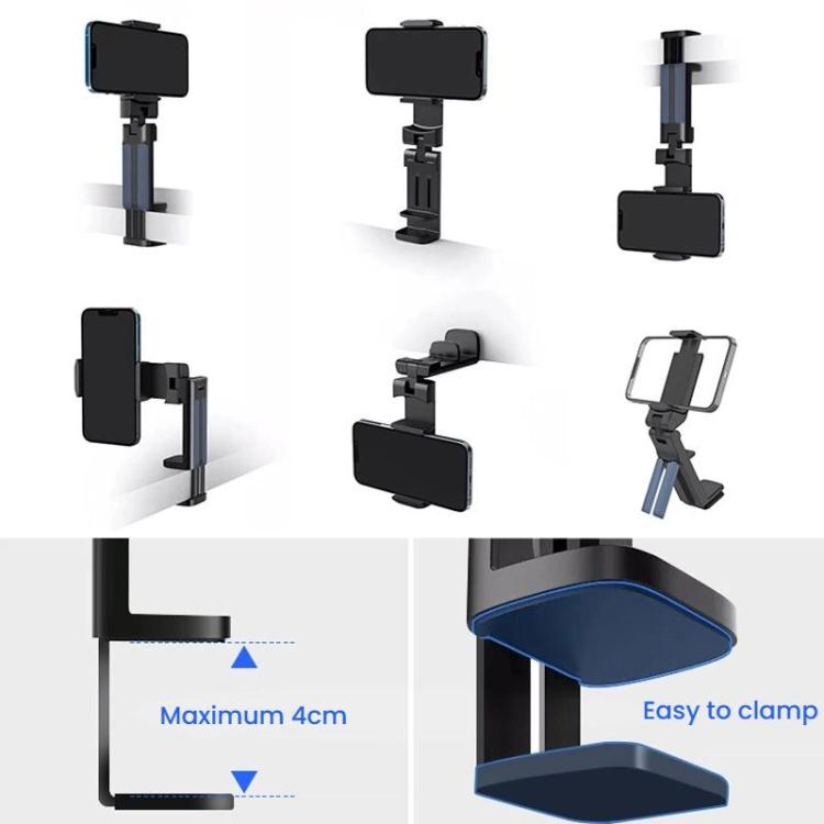 Multi-Functional Travel Mini Desktop Stand Adjustable Rotating Folding Portable Mobile Phone Stand(White) - Desktop Holder by buy2fix | Online Shopping UK | buy2fix