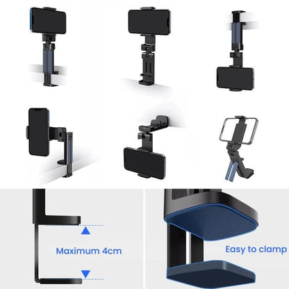 Multi-Functional Travel Mini Desktop Stand Adjustable Rotating Folding Portable Mobile Phone Stand(White) - Desktop Holder by buy2fix | Online Shopping UK | buy2fix