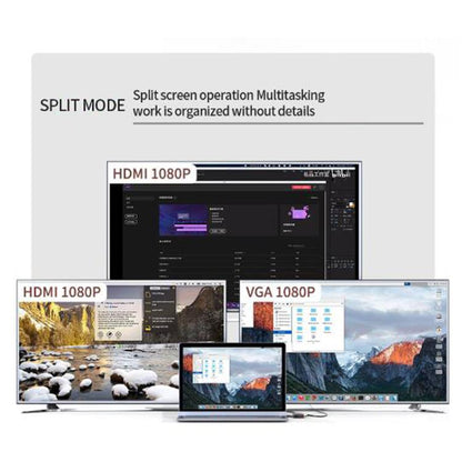 BS12A Metal Type-C Docking Station USB HUB Computer Multi Functional Expansion Dock - USB HUB by buy2fix | Online Shopping UK | buy2fix