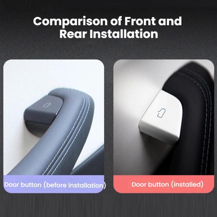 For Tesla Model 3 Highland Door Button Protective Patch(Silver) - Car Interior Mouldings by buy2fix | Online Shopping UK | buy2fix