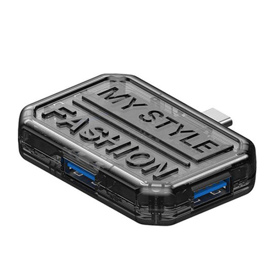 3 In 1 USB HUB Multi Port Hub Computer Converter, Color: BX3C Black
