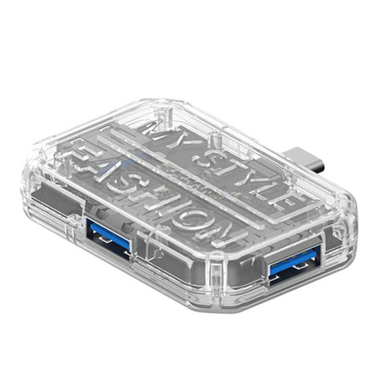 3 In 1 USB HUB Multi Port Hub Computer Converter, Color: BX3C White