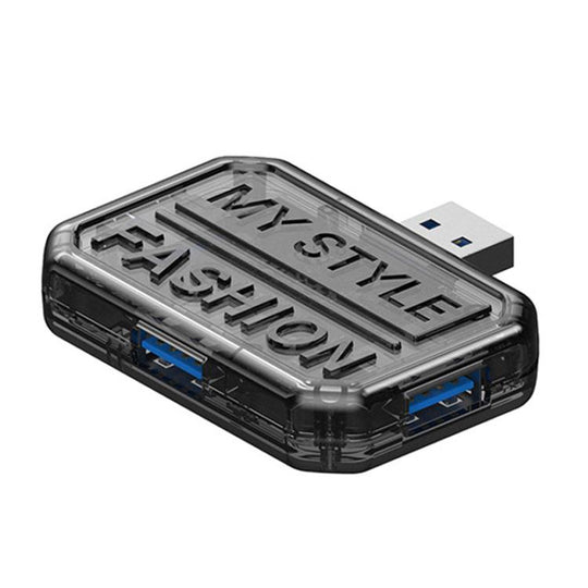 3 In 1 USB HUB Multi Port Hub Computer Converter, Color: BX3A Black