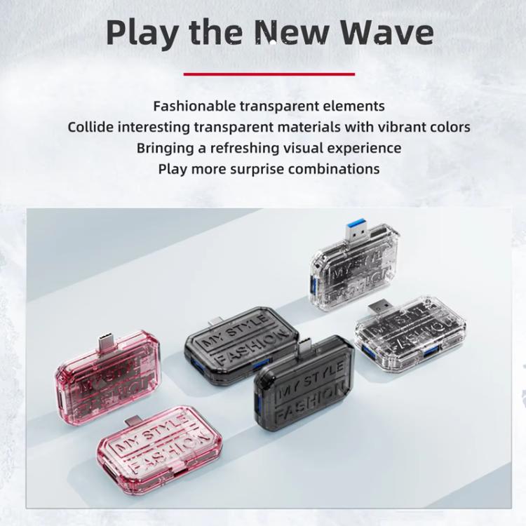 3 In 1 USB HUB Multi Port Hub Computer Converter, Color: BX3A Pink - USB 3.0 HUB by buy2fix | Online Shopping UK | buy2fix