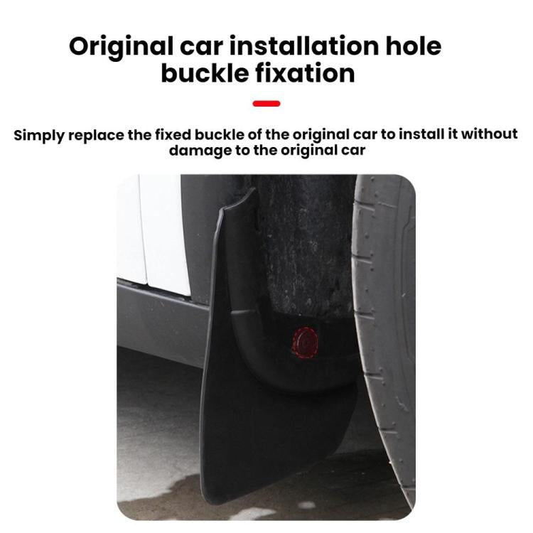 For Tesla Model Y Juniper Tire Splash Guards Fenders(4pcs /Set) - Mudguards by buy2fix | Online Shopping UK | buy2fix