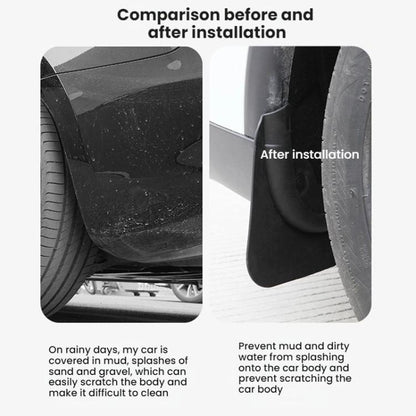 For Tesla Model Y Juniper Tire Splash Guards Fenders(4pcs /Set) - Mudguards by buy2fix | Online Shopping UK | buy2fix