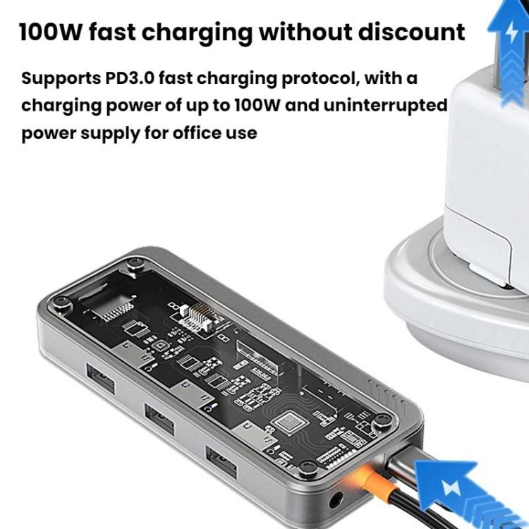 SW10V-PRO Type-C Docking Station USB HUB Multi Port Hub Computer Converter - USB HUB by buy2fix | Online Shopping UK | buy2fix
