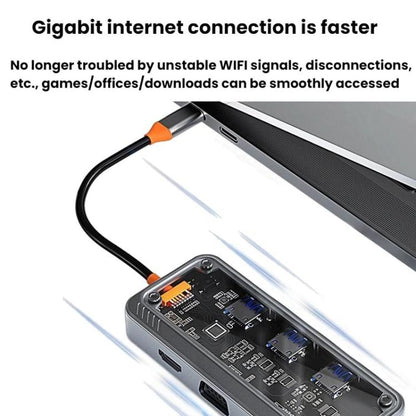 SW10V-PRO Type-C Docking Station USB HUB Multi Port Hub Computer Converter - USB HUB by buy2fix | Online Shopping UK | buy2fix