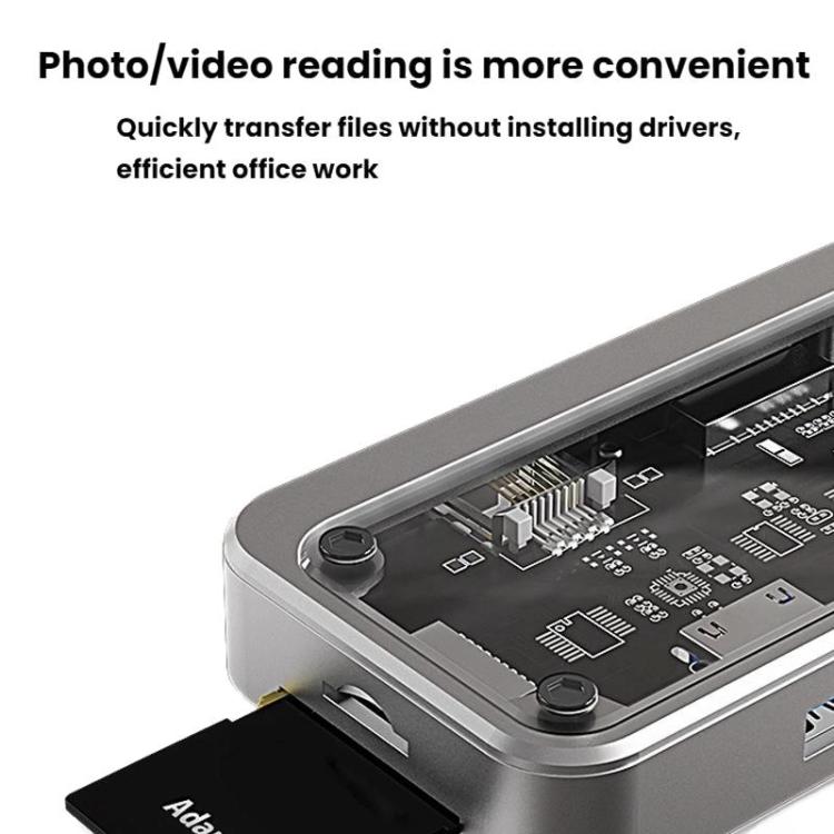 SW6H Type-C Docking Station USB HUB Multi Port Hub Computer Converter - USB HUB by buy2fix | Online Shopping UK | buy2fix