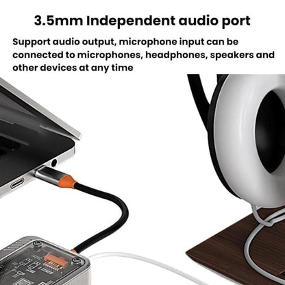 SW6H Type-C Docking Station USB HUB Multi Port Hub Computer Converter - USB HUB by buy2fix | Online Shopping UK | buy2fix