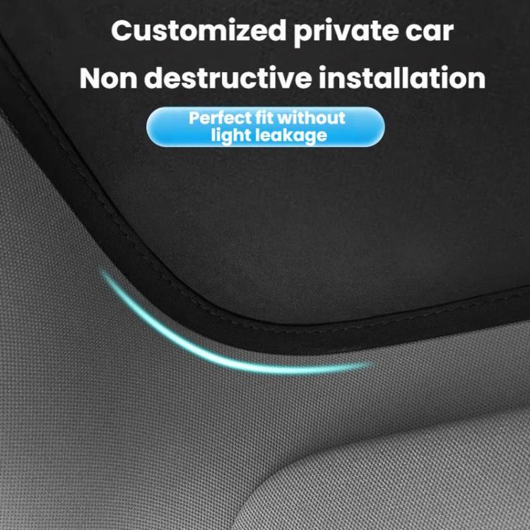 For Tesla Model Y Juniper Ice Crystals Sunroof Sunshade(Black) - Window Foils & Solar Protection by buy2fix | Online Shopping UK | buy2fix