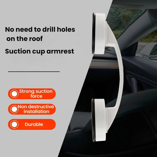 For Tesla Model 3/Y/S/X Car Roof Suction Cup Handle(White) - Door Handles by buy2fix | Online Shopping UK | buy2fix