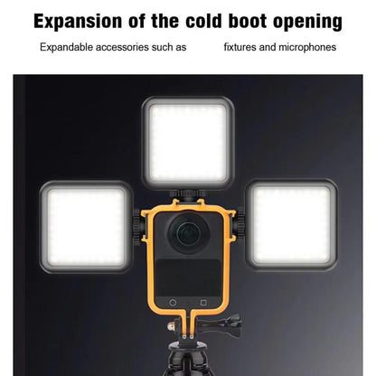 For DJI Osmo 360 Camera CQT Expansion Frame Anti-Scratch & Shockproof Protector Cold Shoe Orange - Protection Frame by CQT | Online Shopping UK | buy2fix