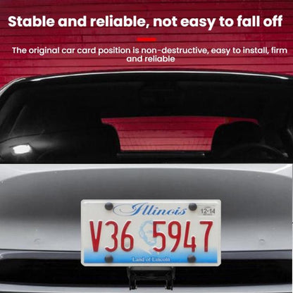 For Tesla Model 3 Highland US Standard Punch-Free License Plate Frame(Black) - License Plate Covers & Frames by buy2fix | Online Shopping UK | buy2fix