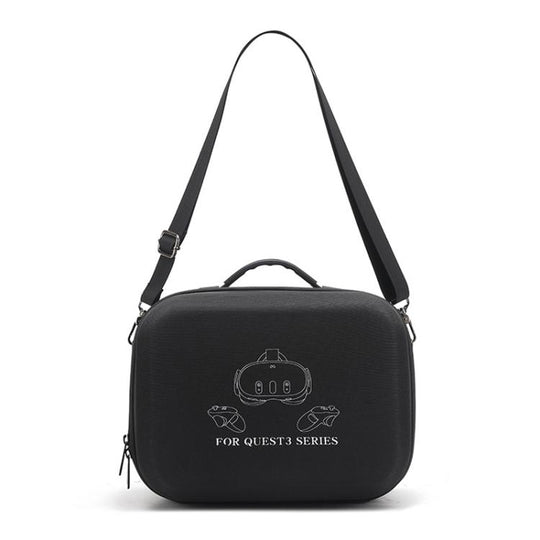 For Meta Quest 3 / 3S BKano Q3-001 VR Headset Console Storage Bag Shoulder Handheld Bag(Black)