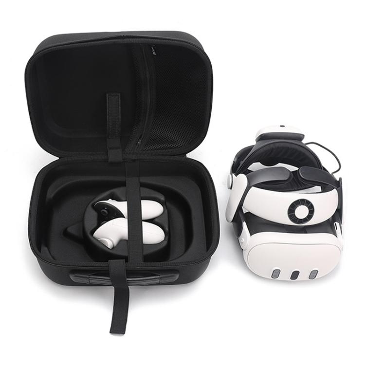 For Meta Quest 3 / 3S BKano Q3-001 VR Headset Console Storage Bag Shoulder Handheld Bag(Black) - VR Accessories by BKano | Online Shopping UK | buy2fix