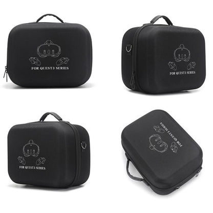 For Meta Quest 3 / 3S BKano Q3-001 VR Headset Console Storage Bag Shoulder Handheld Bag(Black) - VR Accessories by BKano | Online Shopping UK | buy2fix