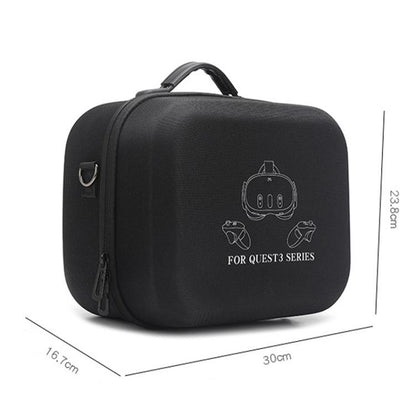 For Meta Quest 3 / 3S BKano Q3-001 VR Headset Console Storage Bag Shoulder Handheld Bag(Black) - VR Accessories by BKano | Online Shopping UK | buy2fix