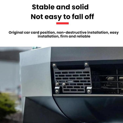 For Tesla Cybertruck Quick-Release Punch-Free US License Plate Frame(Black) - License Plate Covers & Frames by buy2fix | Online Shopping UK | buy2fix