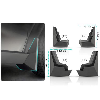 For Tesla Cybertruck Wheel Fender Accessories(Black) - Mudguards by buy2fix | Online Shopping UK | buy2fix