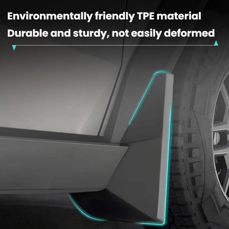 For Tesla Cybertruck Wheel Fender Accessories(Black) - Mudguards by buy2fix | Online Shopping UK | buy2fix