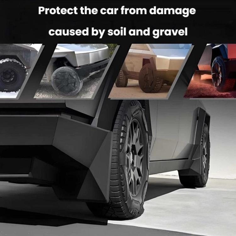 For Tesla Cybertruck Wheel Fender Accessories(Black) - Mudguards by buy2fix | Online Shopping UK | buy2fix