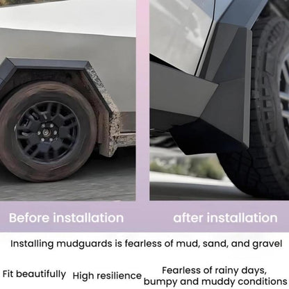 For Tesla Cybertruck Wheel Fender Accessories(Black) - Mudguards by buy2fix | Online Shopping UK | buy2fix