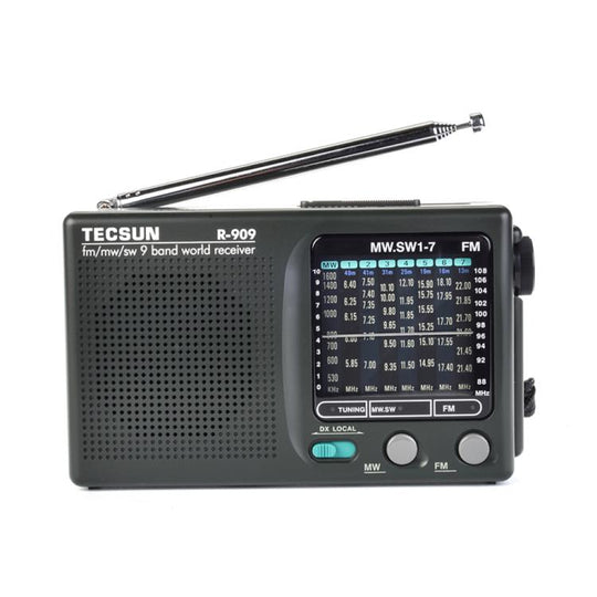 TECSUN R-909 AM FM SW 9-Band Pocket Mini Portable Radio(Standard)