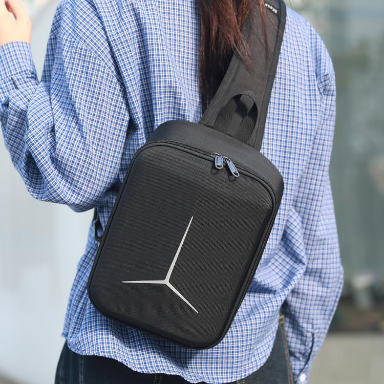 For DJI Mini 2 / 2 SE / 4K Fly More Combo BKano M4K-004 Hard Shell Portable Chest Bag Crossbody Backpack(Black) - Carry Cases & Bags by BKano | Online Shopping UK | buy2fix