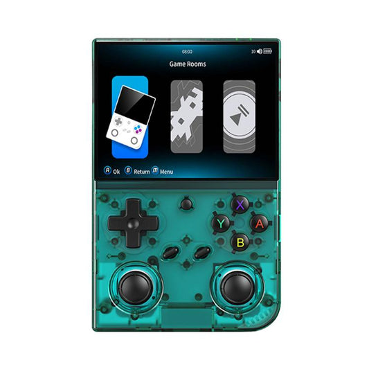 ANBERNIC RG 35XXPro Retro Handheld Console 3.5-Inch Screen Linux 64-Bit Pocket Gaming Device 64G+256G(Transparent) - Pocket Console by ANBERNIC | Online Shopping UK | buy2fix