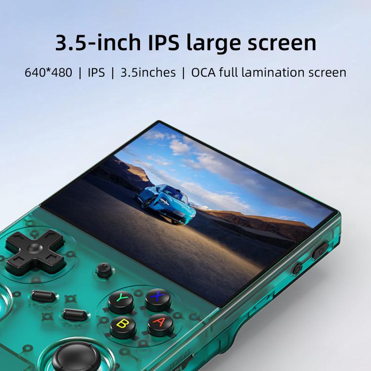 ANBERNIC RG 35XXPro Retro Handheld Console 3.5-Inch Screen Linux 64-Bit Pocket Gaming Device 64G+256G(Transparent) - Pocket Console by ANBERNIC | Online Shopping UK | buy2fix