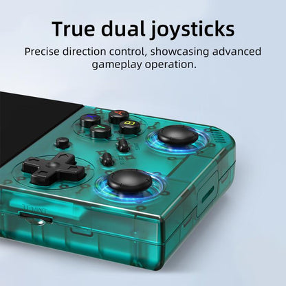 ANBERNIC RG 35XXPro Retro Handheld Console 3.5-Inch Screen Linux 64-Bit Pocket Gaming Device 64G+256G(Transparent) - Pocket Console by ANBERNIC | Online Shopping UK | buy2fix