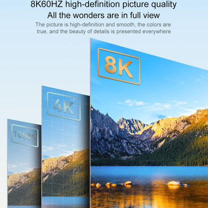 2m DP To HDMI 8K 60HZ HD Conversion Cable TV Computer Connection Conversion Monitor Projection Cable -  by buy2fix | Online Shopping UK | buy2fix