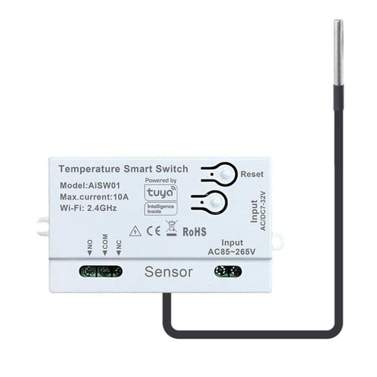 Graffiti WIFI Temperature Dry Contact Switch Module APP Remote Control Switch, Supports Google / Alexa Voice, Spec: With 2m Cable