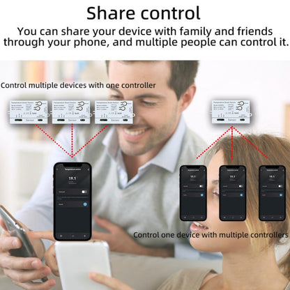 Graffiti WIFI Temperature Dry Contact Switch Module APP Remote Control Switch, Supports Google / Alexa Voice, Spec: With 2m Cable - Thermostat & Thermometer by buy2fix | Online Shopping UK | buy2fix