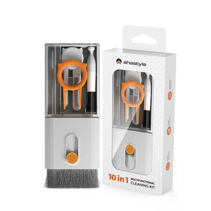 AhaStyle WG121 10 In 1 Multi-functional Cleaning Tools For Earphones Mobile Phones Tablets(Black) - Other Accessories by AhaStyle | Online Shopping UK | buy2fix
