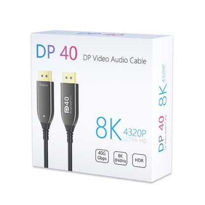 20M DP2.1 Male To Male 8K 60Hz HD Fiber Optic Cable For TV Computer Monitors Projectors -  by buy2fix | Online Shopping UK | buy2fix