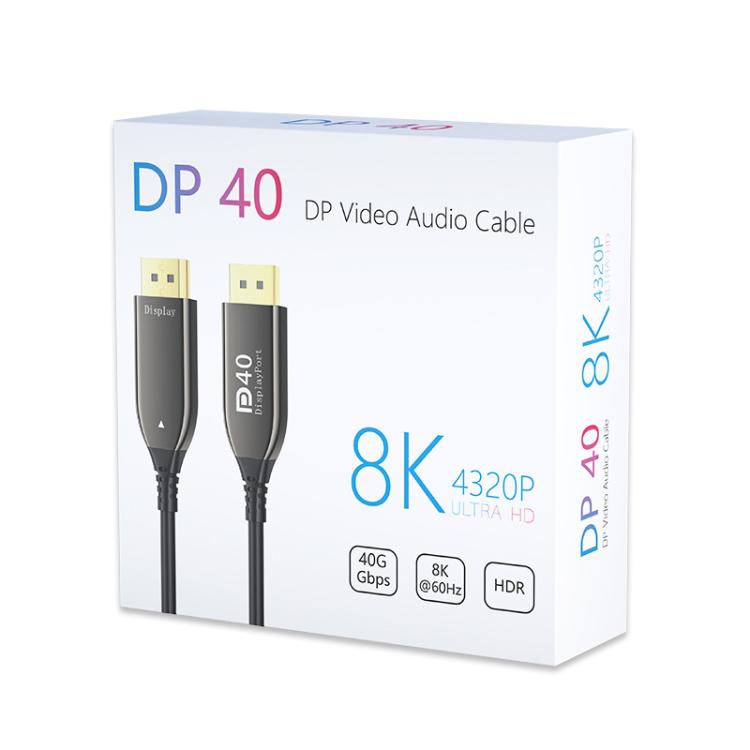 30M DP2.1 Male To Male 8K 60Hz HD Fiber Optic Cable For TV Computer Monitors Projectors -  by buy2fix | Online Shopping UK | buy2fix