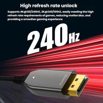 40M DP2.1 Male To Male 8K 60Hz HD Fiber Optic Cable For TV Computer Monitors Projectors -  by buy2fix | Online Shopping UK | buy2fix